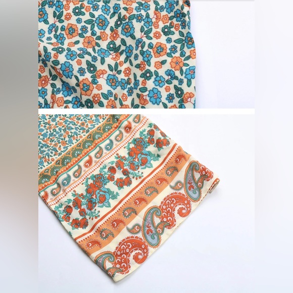 (Last 1)) 💥Bohemian jumpsuit floral design wide leg one piece - Picture 6 of 7